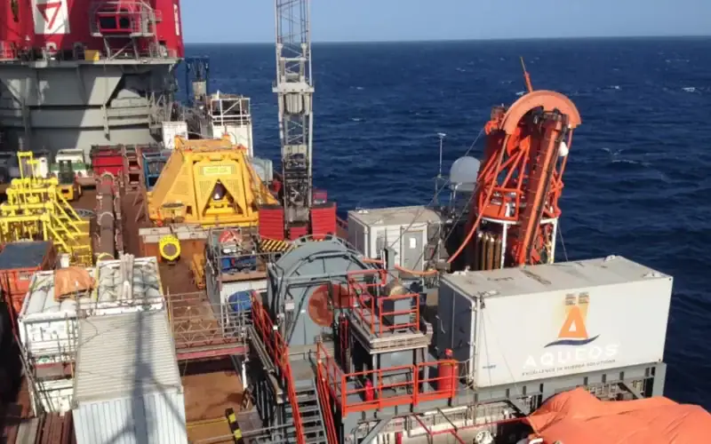top view of vessel on sea